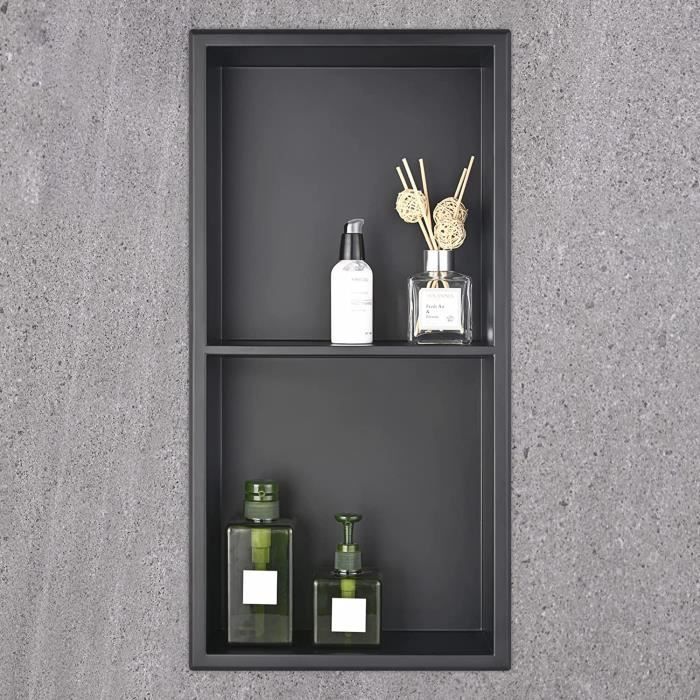 Niche Murale De Douche Encastrée étagère Argenté En Acier Inoxydable 30x20x10 Cm