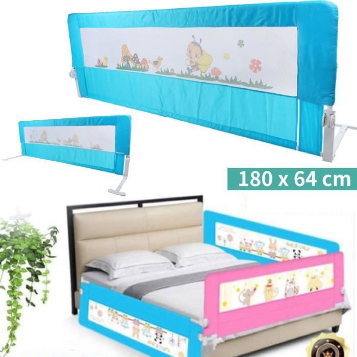 Barrieres De Lit Pour Enfants 180x64 Cm Avec Maillage Pour Voir Au Travers Barriere De Lit Bebe Universelle Cdiscount Puericulture Eveil Bebe