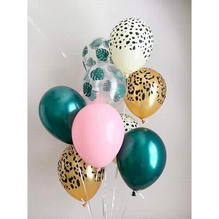 Ballons Vert Or, 30 Pièces Ballons Vert Sauge Abricot D'anniversaire, 12 Pouces Rétro Vert Blanc