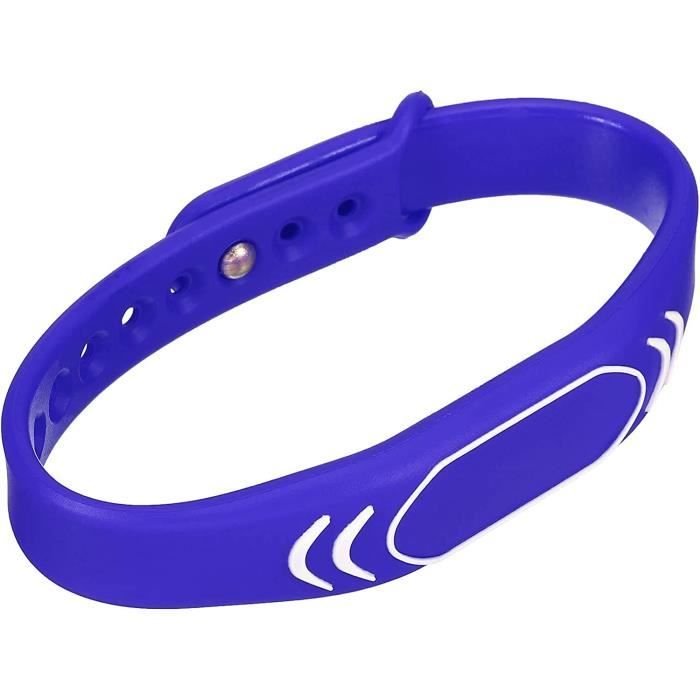 Lot De 2 Bracelets-clés RFID 125 KHz TK4100 - Jetons En Lecture Seule Bleus - Marque Uxcell