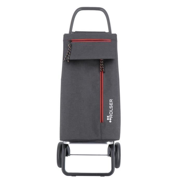 Chariot De Courses Rolser COM8 Tweed - Léger, Pliable, 2 Grandes Roues - Idéal Shopping Et Plage