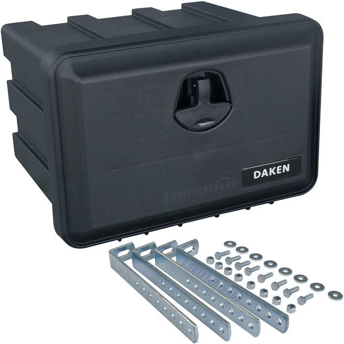 Boîte à Outils Daken Just 750/350/300 - Rangement Pour Camion (Ducato, Etc.) - Plastique Noir - Neuve - Fabrication Italie