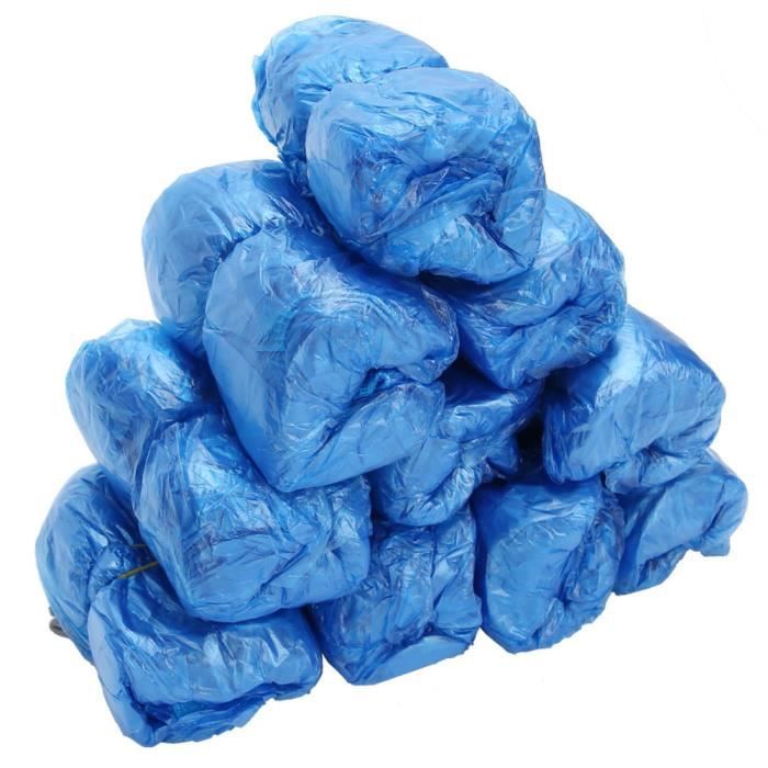 100 couvre-chaussures PE Bleu - Jet
