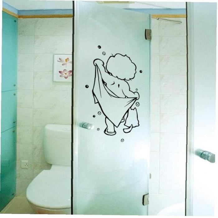 DRESSOOS Autocollant De Porte WC Pour Sièges De Toilette