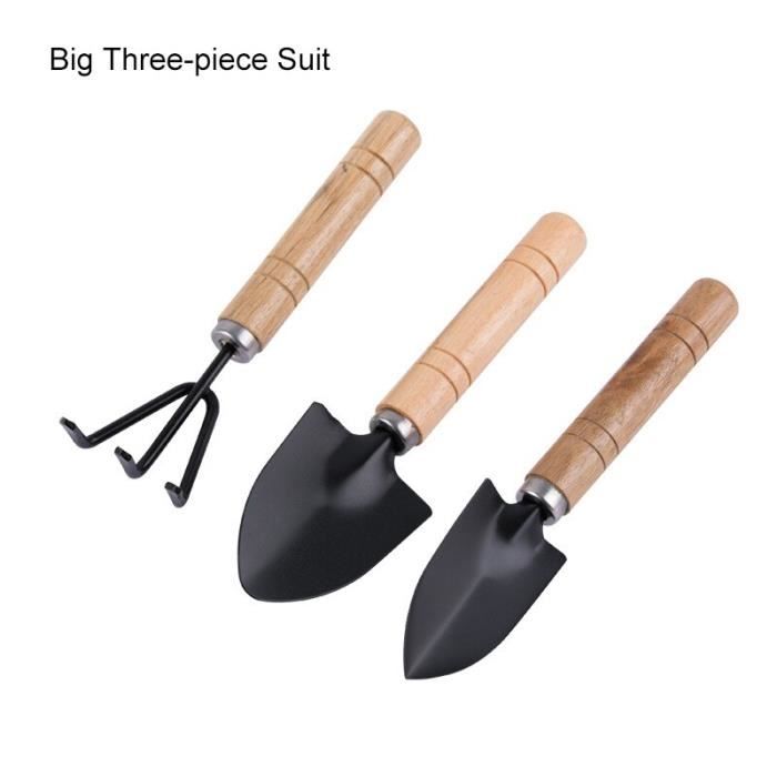 Porte-clés Jardinage Mini Outils - 3 Breleloques Râteau, Pelle, Arrosoir - Cadeau Jardiniers