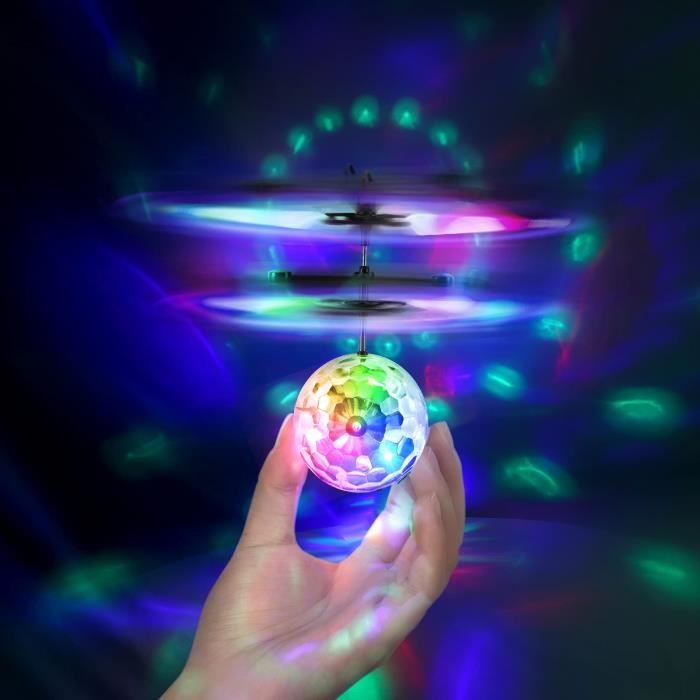 Flying Spinner Boule Volante Lumineuse Enfant, Magique Mini Drone Enfant, Cadeau Jouet pour Garcon Fille 6-18 Ans