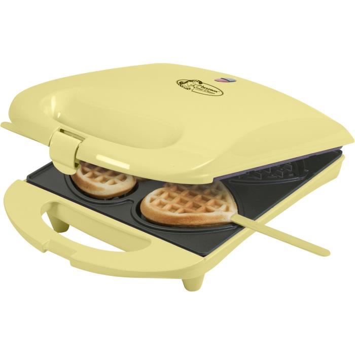 Bestron Bestron Gaufrier forme de 4 coeurs sur bâtonnets 780w rose 