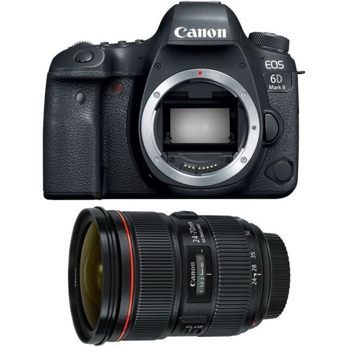 CANON EOS 6D MARK II + EF 24-70mm f/2.8 L II USM Garanti 3 ans