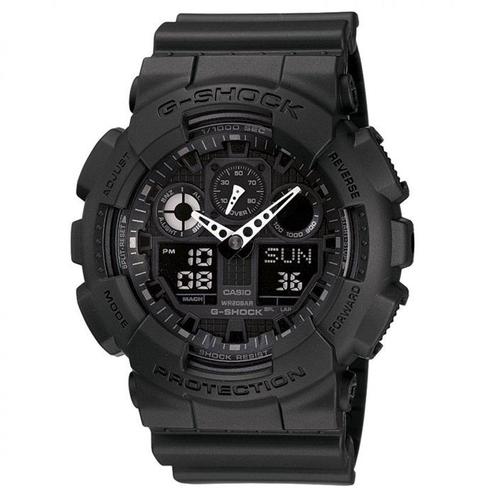 CASIO G-Shock Montre GA-100-1A1ER Quartz Chronographe