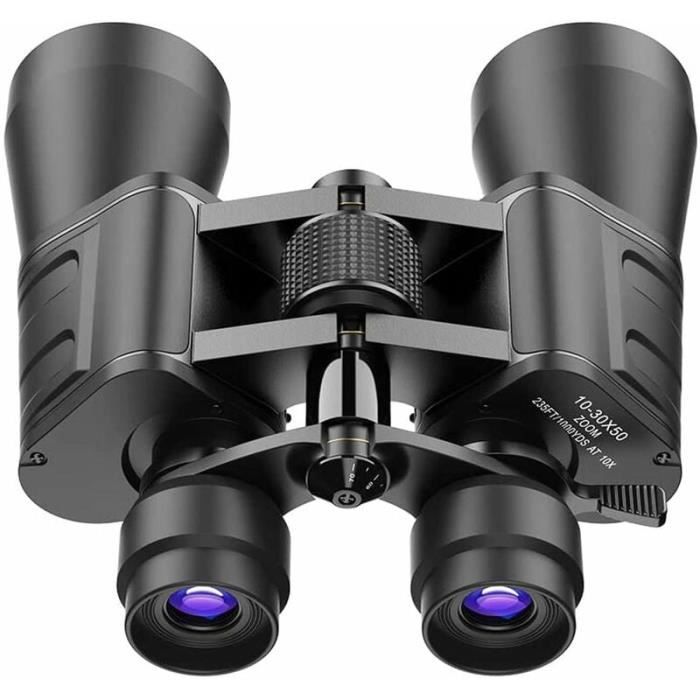 Jumelles professionnelles à zoom militaire haute puissance 10-30x50 pour adultes pour les spectacles d'observation des oiseaux