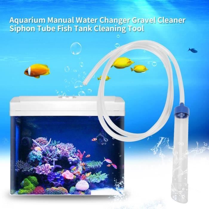 Meilleurs prix pour Cuque®Aquarium fish tank absorbeur d'eau changeur d'eau nettoyeur de gravier outil de nettoyage de siphon-HEQ