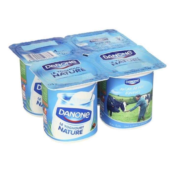 Danone Le Yoghourt Yaourt Nature 4x125g Cdiscount Au Quotidien