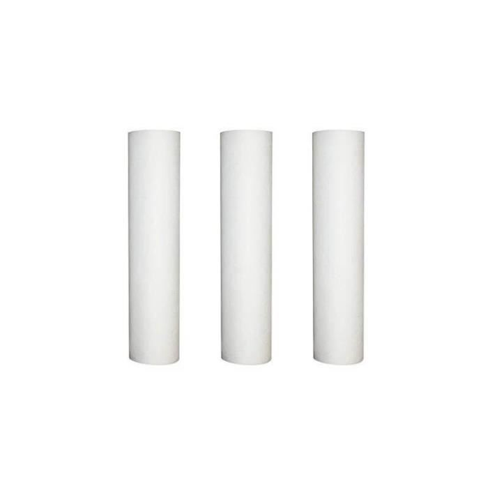 Lot de 3 recharges anti-sédiment 50 microns pour porte filtre 9-3/4 - 10 Pouces