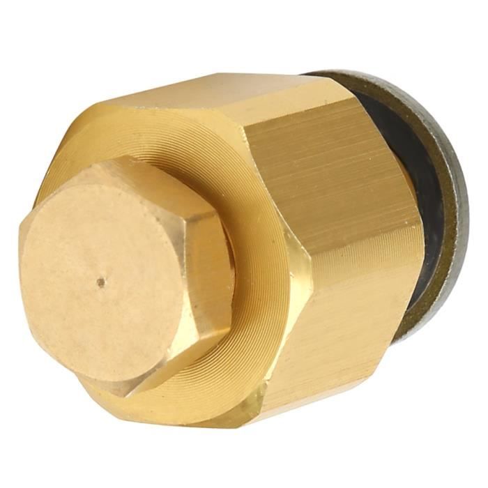 Sollbry Adaptateur de buse de gonflage de pneu verrouillable en laiton