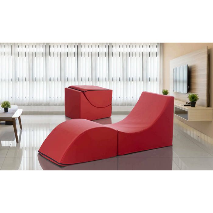 Dmora - Lit pliant Arbil 130x50xh50 cm Rouge Panneau effet bois et Similcuir Dmora - Lit pliant Arbil 130x50xh50 cm Rouge Panneau effet bois et Similcuir