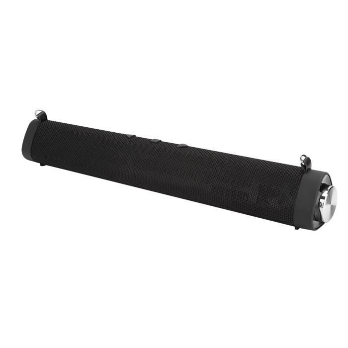 Barre De Son Bluetooth Mini – Haut-Parleur Portable Rechargeable Avec AUX Et USB Pour Films, Jeux Et Fêtes
