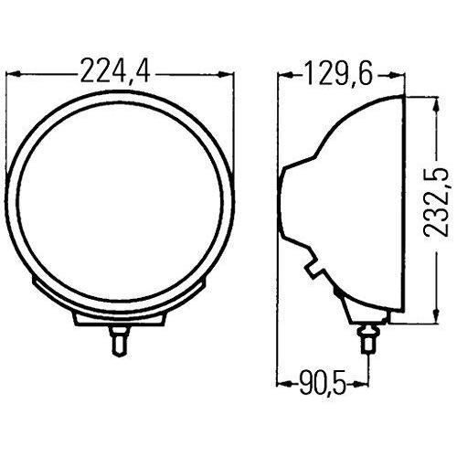 HELLA 1F8 007 560-101 Halogeen-Verstraler