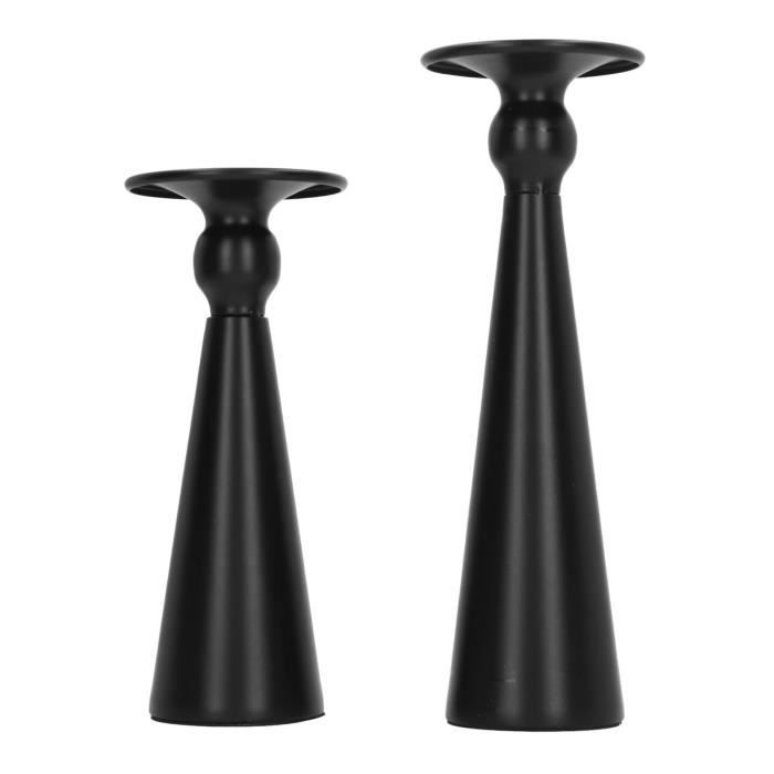 Bougeoir acier Multi Candle Pin Noir design Eno