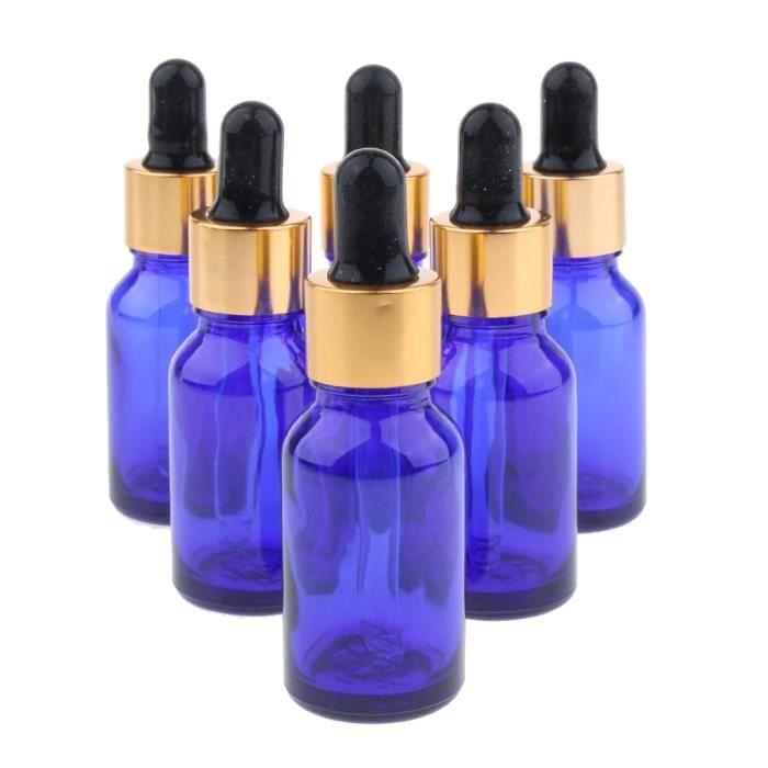 Lot De 6 Pipettes En Verre Calibrées - Compte-gouttes Gradués Pour Huiles Essentielles, Laboratoire, Cosmétiques - Mesures Précises
