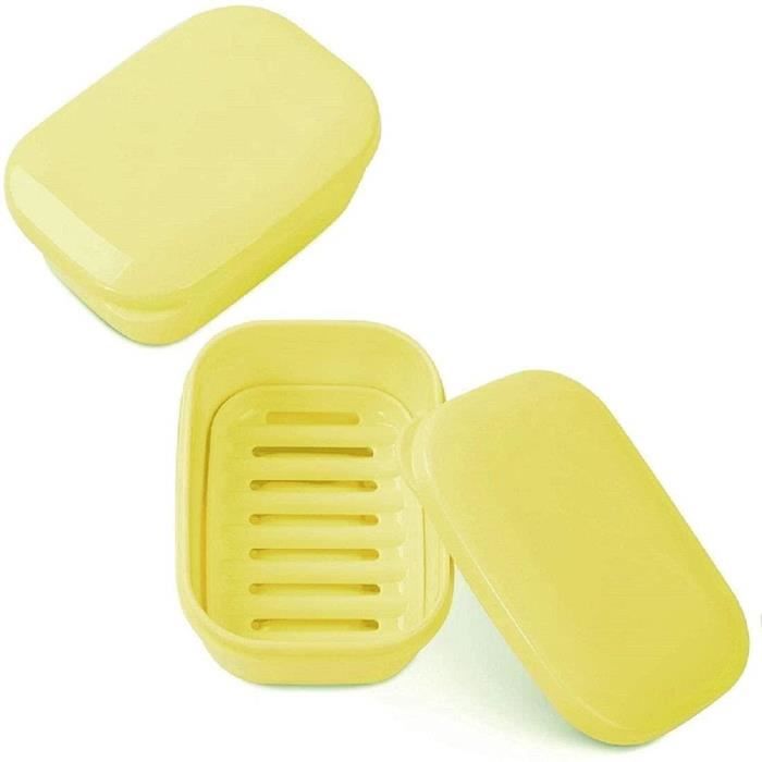 Lot De 2 Boîtes à Savon En Aluminium Avec égouttoir