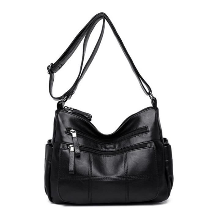 Sac à Main Léger à Bandoulière Style Coréen 2025 - En Coton/polyester - Dimensions ~41x35x15cm - Sac Quotidien Femme