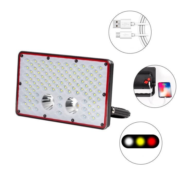 Lampe De Guidon LED Rechargeable ROCKBROS - Alerte Multidirectionnelle, IPX6, Noire