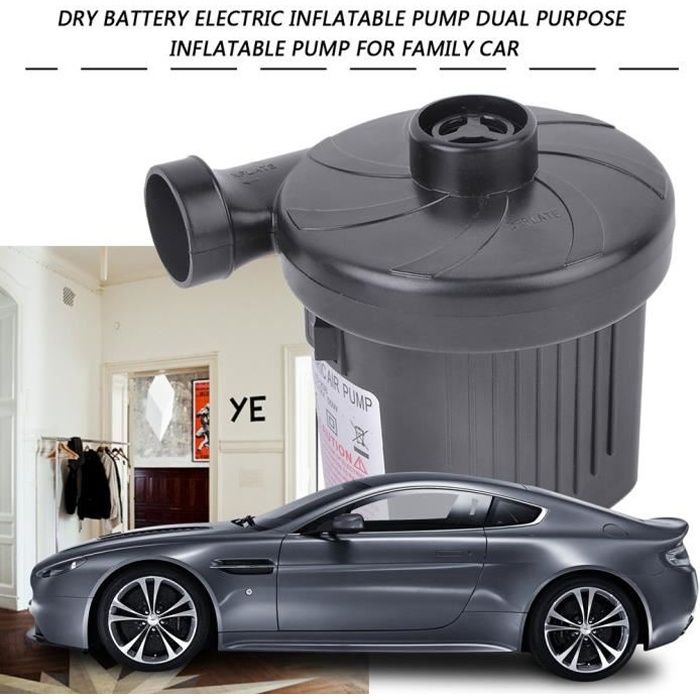 Rumicet Gonfleur Pneus Voiture, 12V Compresseur à Air avec Lumière LED, Compresseur