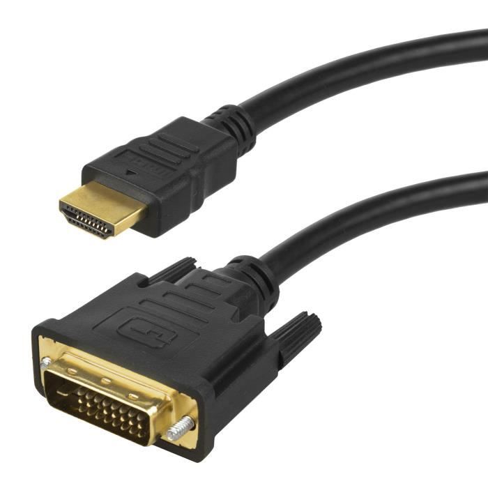 Câble adaptateur DVI-HDMI de haute qualité Maclean