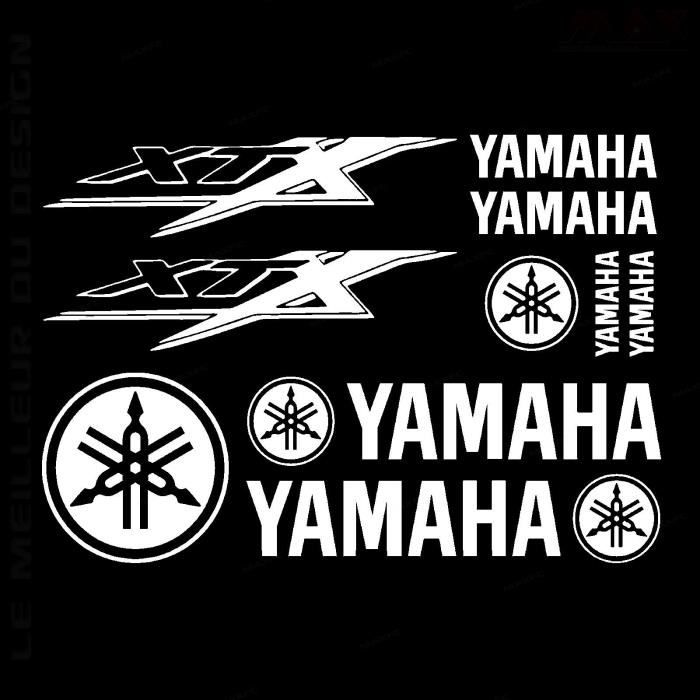 10 stickers XTX – BLANC – YAMAHA sticker XTX 660 - YAM450