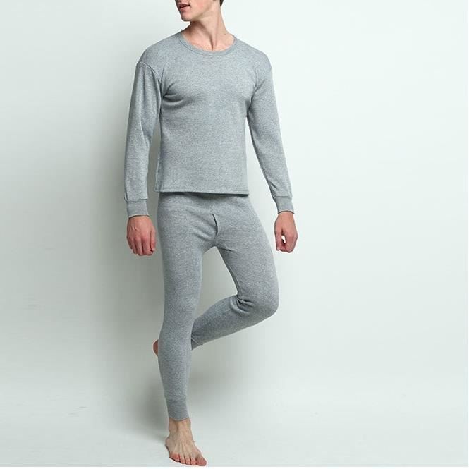 Homme Sous-vêtement Thermique Long T shirt Doublées En Polaire Haut à manches longues de ski chaud nouveau