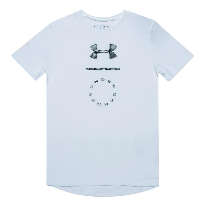 L Under Armour Crossfade Tee T-Shirt Garçon Vert L Under Armour Crossfade Tee T-Shirt Garçon Vert