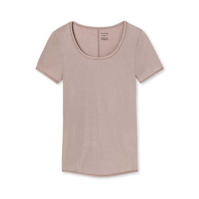 Maillot De Corps Femme Schiesser (SCHGX) - Noir, Sans Coutures Latérales, Tricoté Circulaire - Lavage Machine, Confort Optimal