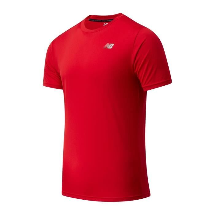 New Balance T-Shirt Manches Courtes De Sport Course Hommes