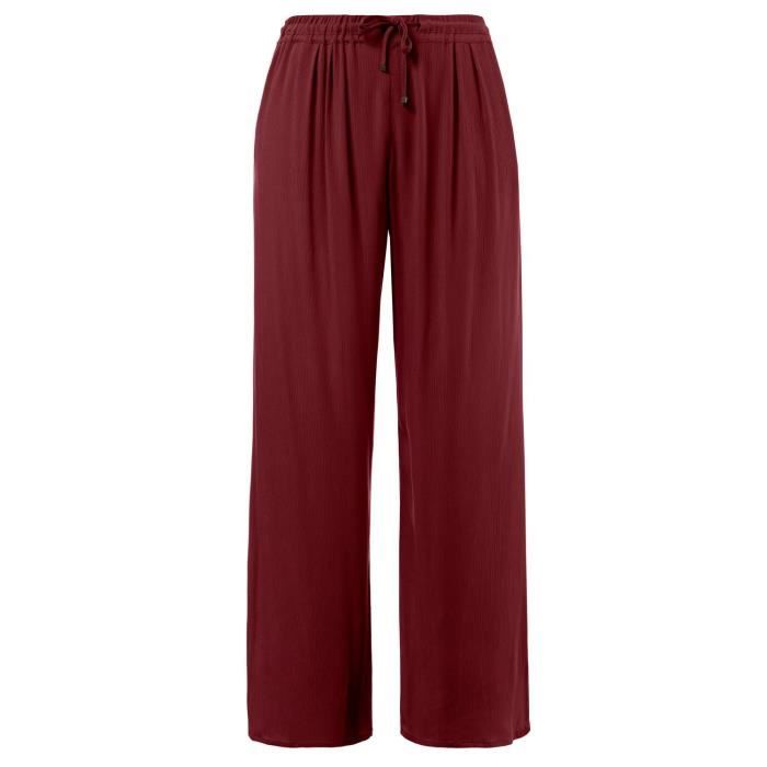 Pantalon De Survêtement Ample Pour Filles - Taille Haute élastique Avec Cordon - Jambe Large Décontractée