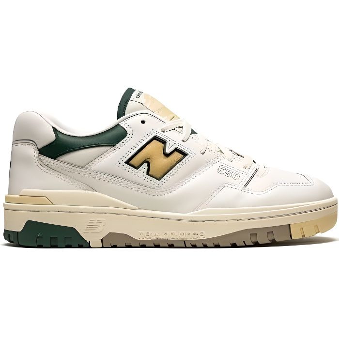 New Balance Basket Homme New Balance 550 - BB550PWC - Cuir - Lacets - Blanc