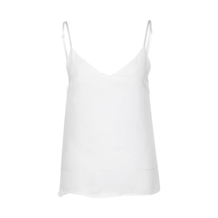 Débardeur / Caraco Femme Sans Manches En Satin Dentelle - Col V - Multicolore - Neuf Avec étiquettes