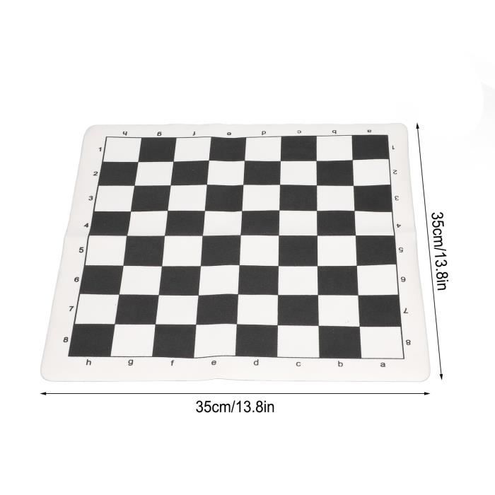 Jeu D’échecs International En Plastique 64 Mm – Plateau Feutré, Pièces Finition élégante – Léger Et Portable – Pour Famille Et Voyage