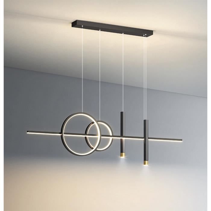 Plafonnier LED Iralan En Acrylique Avec Télécommande Et Variateur - Anneau Suspendu