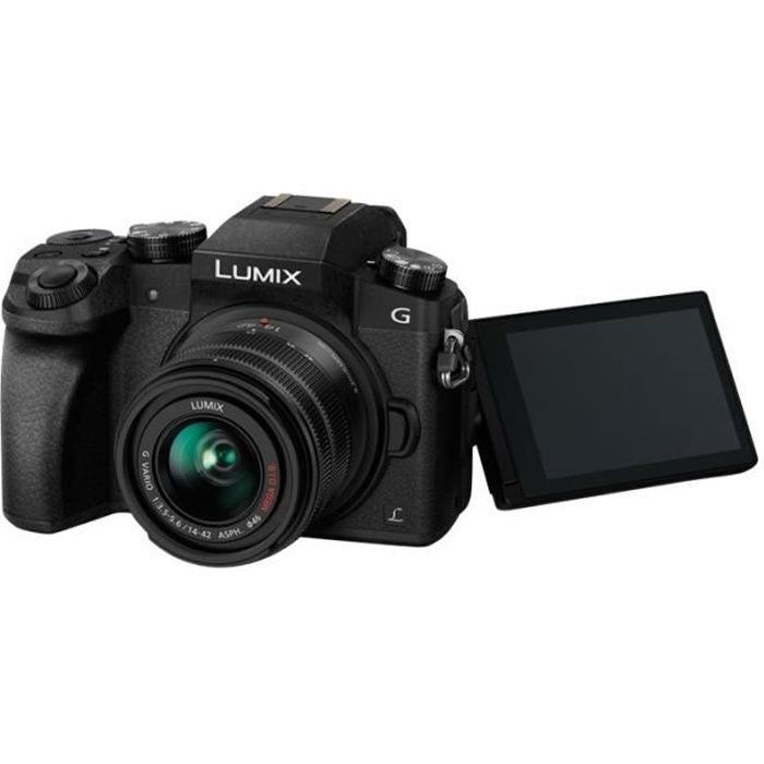 Appareil photo numérique sans miroir Panasonic Lumix G DMC-G7K 16.0 MP 4K 14-42 mm Wi-Fi - Noir