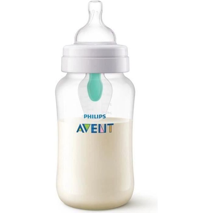 Biberon anti-coliques Philips AVENT avec valve AirFree™ - 330 ml - lent -  large - blanc - Cdiscount Puériculture & Eveil bébé