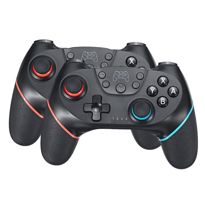Manette Switch Pro Vibrante Sans Fil Bluetooth pour Console Switch, PC, Linux, Raspberry