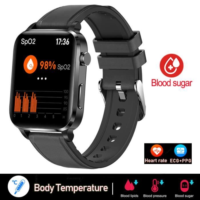 RUMOCOVO® Montre connectée sportive, sans douleur, Non invasive, pour hommes et femmes, avec
