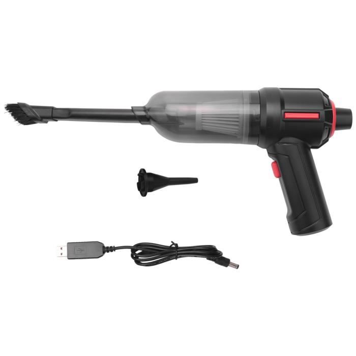 Aspirateur USB Pour Clavier Et Ordinateur – Mini Aspirateur à Poussière, 2 Buses, Câble 1,8m – Nettoyage Clavier, Miettes, Poils