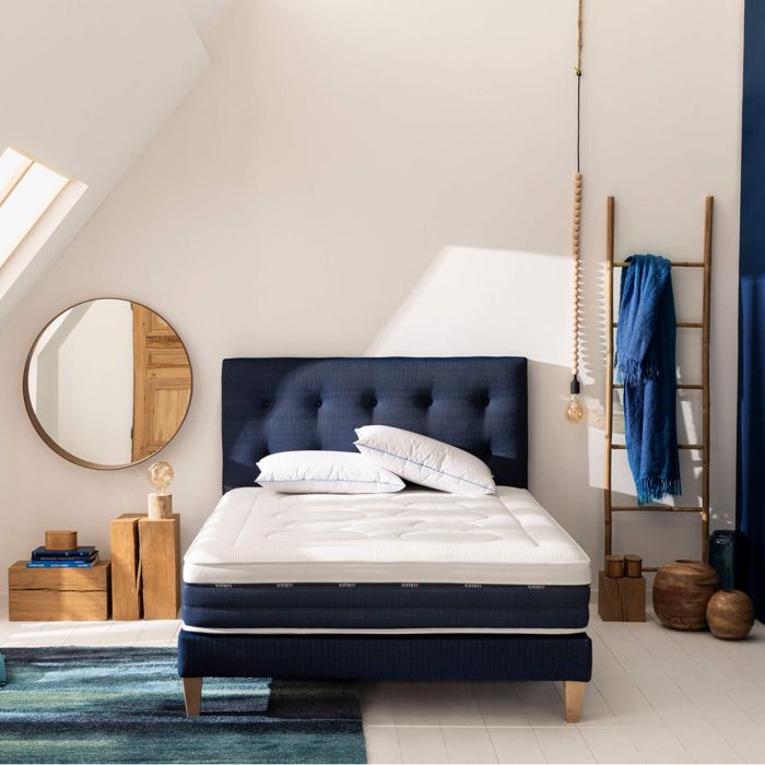 Matelas ressorts et mémoire de forme Rêve 600 - SOMEO 90x200 - Blanc - Garantie 7 ans - Someo Matelas ressorts et mémoire de forme Rêve 600 - SOMEO 90x200 - Blanc - Garantie 7 ans - Someo