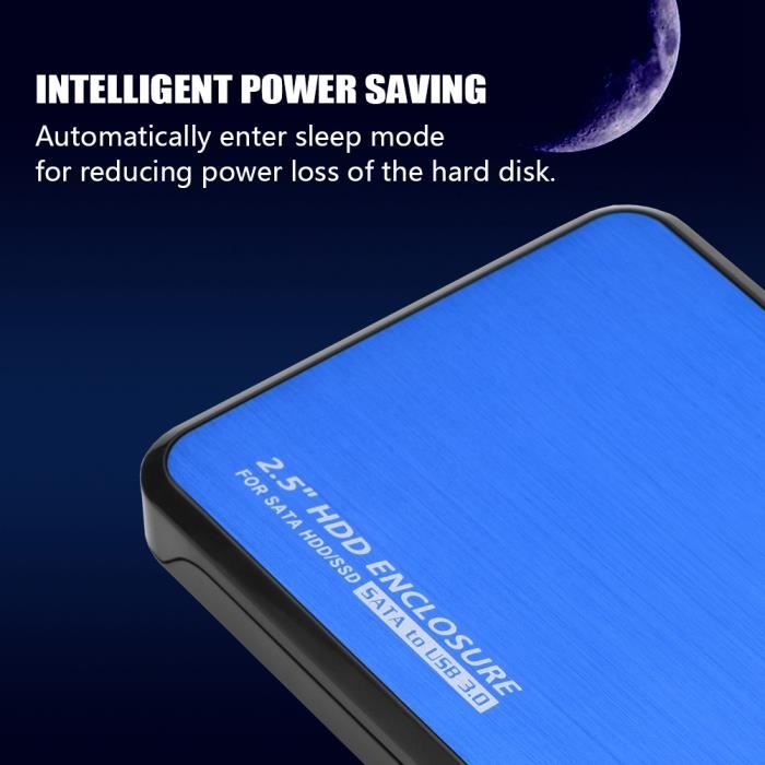 Boîtier Externe USB 3.0 Pour Disque Dur 3,5" - Jusqu'à 10 To - Plug EU Inclus