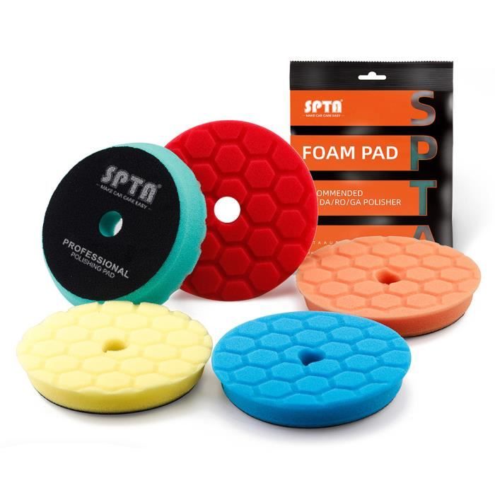 Disque Polissage 150mm Lot De 8 Tampons De Polissage Pour Perceuse De Voiture, 125 Mm Avec Adaptateur De Perceuse M14 Tampon De Polissage Disque Polissage 150mm Lot De 8 Tampons De Polissage Pour Perceuse De Voiture, 125 Mm Avec Adaptateur De Perceuse M14 Tampon De Polissage
