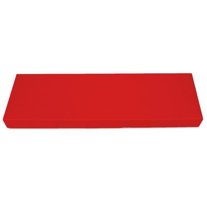 Matelas Coussin Dossier pour Palette Canapé Appui 120x40 - Intérieur-Extérieur - Rouge