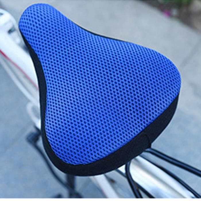 Housse de siège de vélo épais respirant Coussin de Selle pour VTT, Bleu foncé