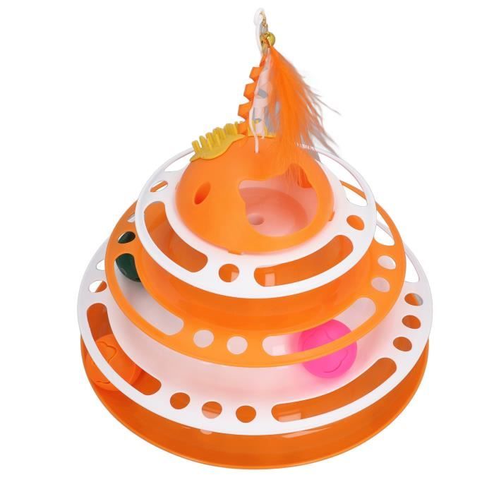 Comparer les prix de Jouet à boules pour chat - SURENHAP - Puzzle interactif avec grattoir - Plastique