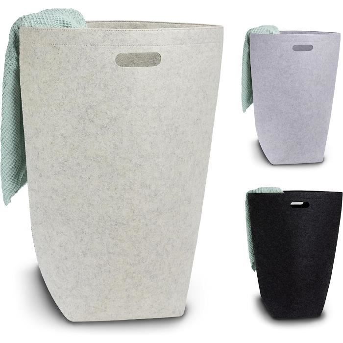 Corbeille Lessive 80L Paniers Linge Lifewit 2x80L Pliables - Corbeilles Tissu Poignées Gris Et Blanc Panier Rangement Buanderie Corbeille Lessive 80L Paniers Linge Lifewit 2x80L Pliables - Corbeilles Tissu Poignées Gris Et Blanc Panier Rangement Buanderie